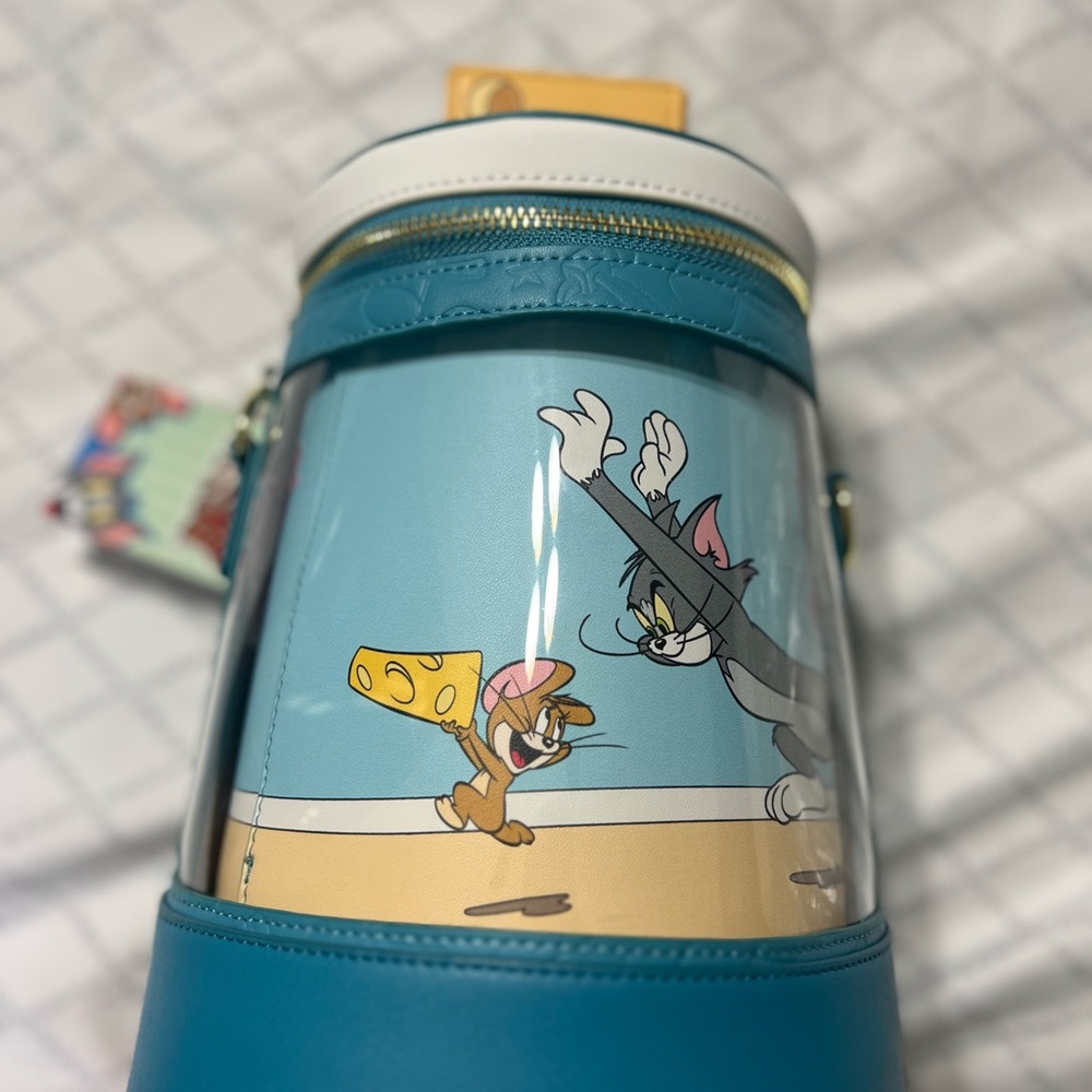 Loungefly Blue and White Tom and Jerry Kids Backpack